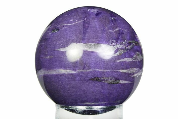 Polished Purple Charoite Sphere - Siberia #355794